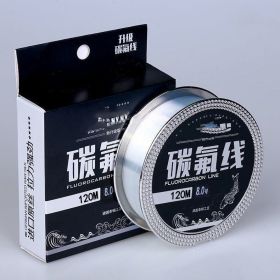 Fishing Gear Carbon Fluorine 120 Meter Soft Anti Roll Nylon Fishing Line (Option: Sub line transparent color-4.0)