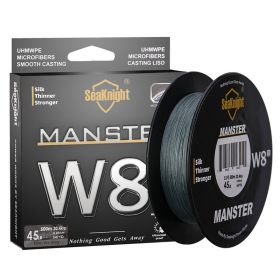 8-woven Gluing Dyneema Fish Line Raw Silk Weaving (Option: Gray-1.0)